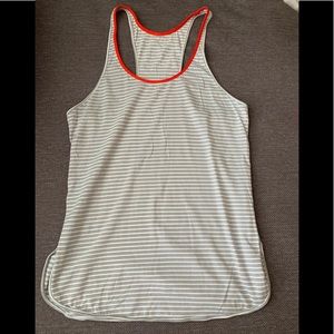 Striped lululemon tank top